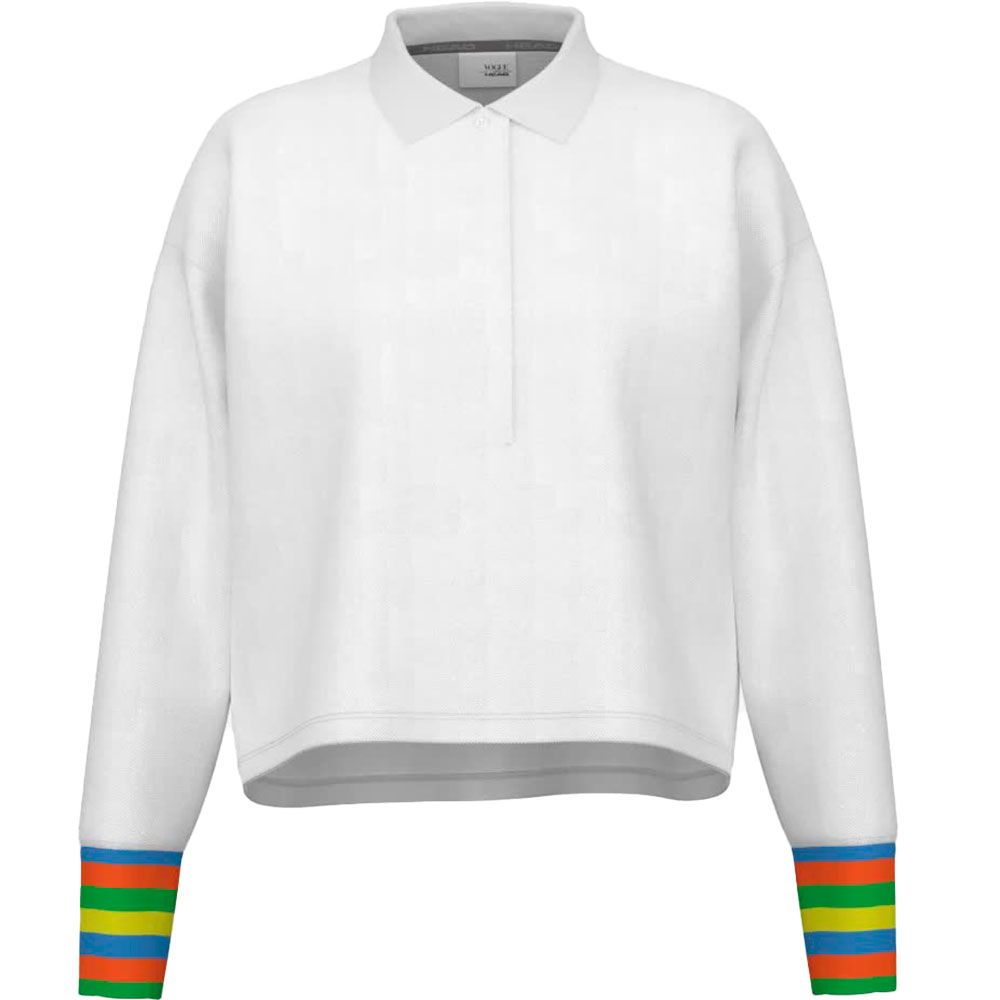 Head Racket Vogue Boxy Long Sleeve Polo Weiß S Frau Head Racket Vogue Boxy Long Sleeve Polo Weiß S Frau von Head Racket