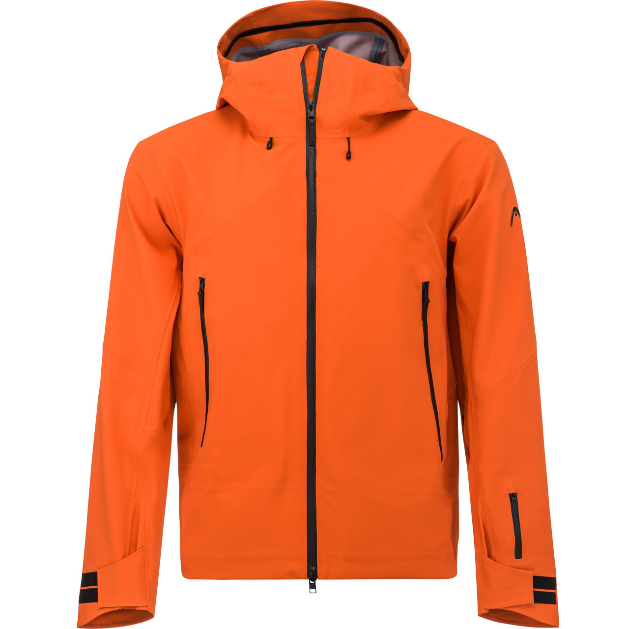 Head Skiwear Herren unwattierte kürzere Shell Jacke KORE II fluo orange von Head Skiwear