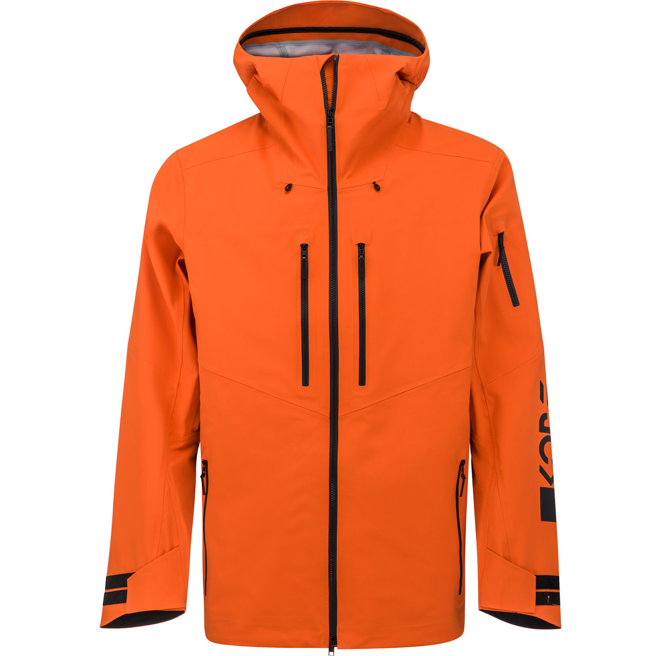 Head Skiwear Herren unwattierte lange Shell Jacke KORE fluo orange von Head Skiwear