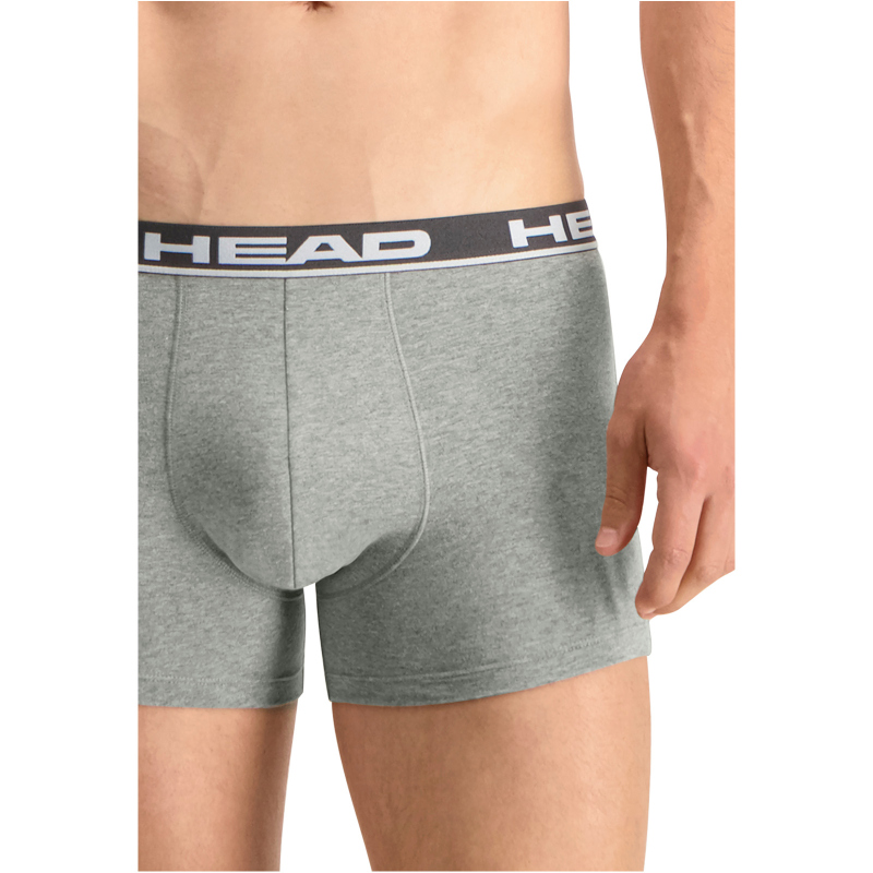 2er Pack HEAD Basic Boxershorts Herren grey combo XL von Head