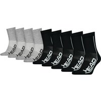 9er Pack HEAD Performance Crew Socken 002 - black/grey 43-46 von Head