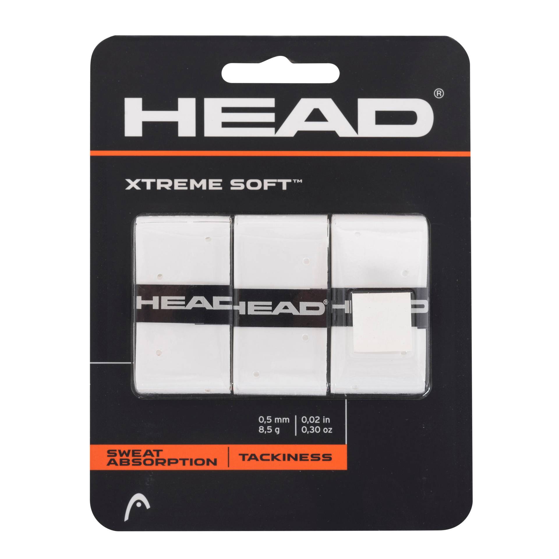 Griffband Tennisschläger Overgrip Xtreme Soft weiss von Head