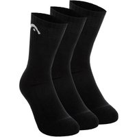 Head Club Short Crew Tennissocken 3er Pack Schwarz Head Club Short Crew Tennissocken 3er Pack Schwarz von Head