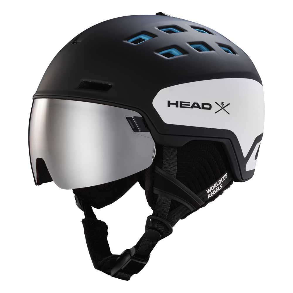 Head Radar Visor Helmet Schwarz XS-S / Silver-Red/CAT2 von Head