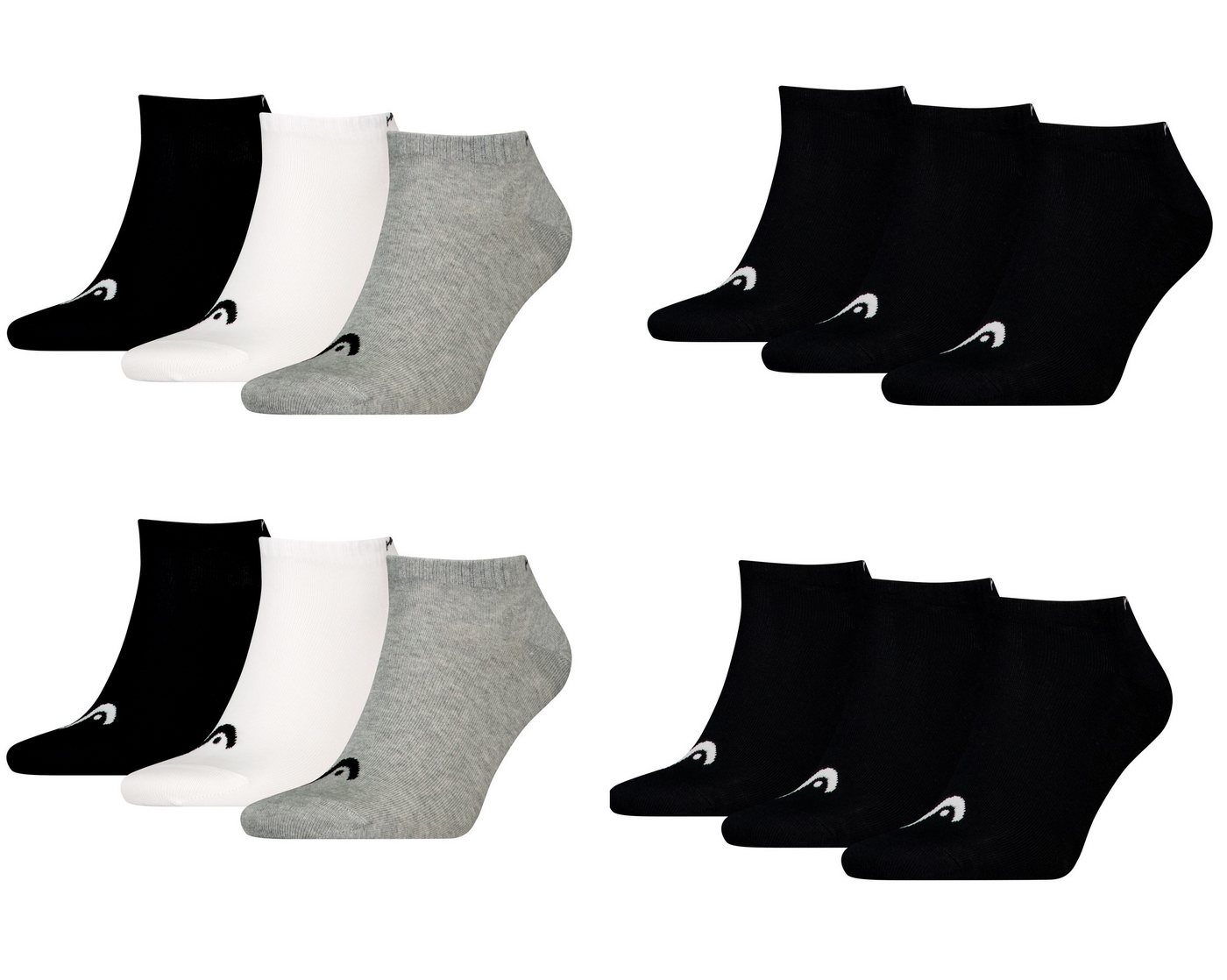 Head Sneakersocken HEAD Herren Unisex Sneaker Socken Füsslinge All Sports 12P (12-Paar, 12-er Pack) von Head