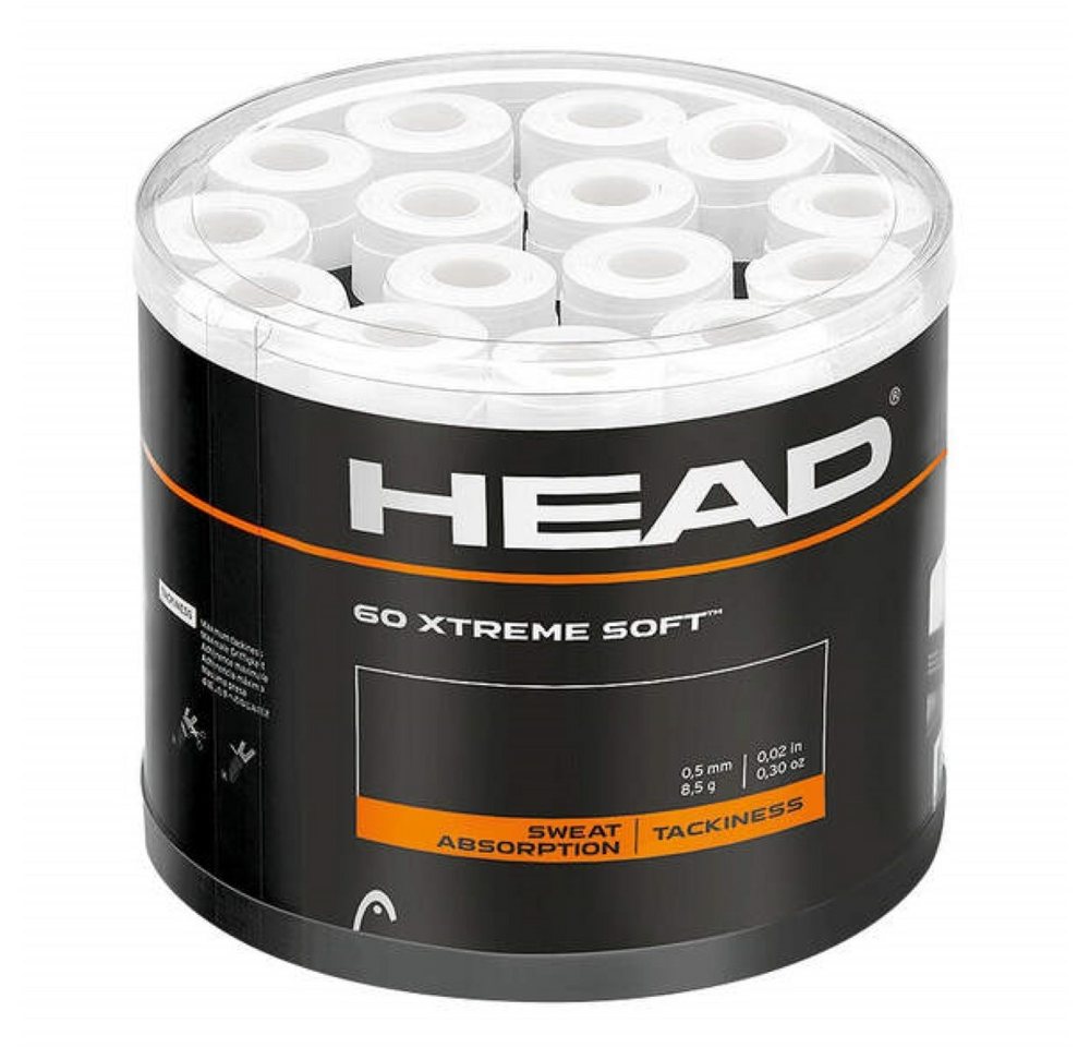 Head Tennisschläger Griffband für Tennisschläger 60 Stück Weiss HEAD Xtreme Soft Head Tennisschläger Griffband für Tennisschläger 60 Stück Weiss HEAD Xtreme Soft von Head