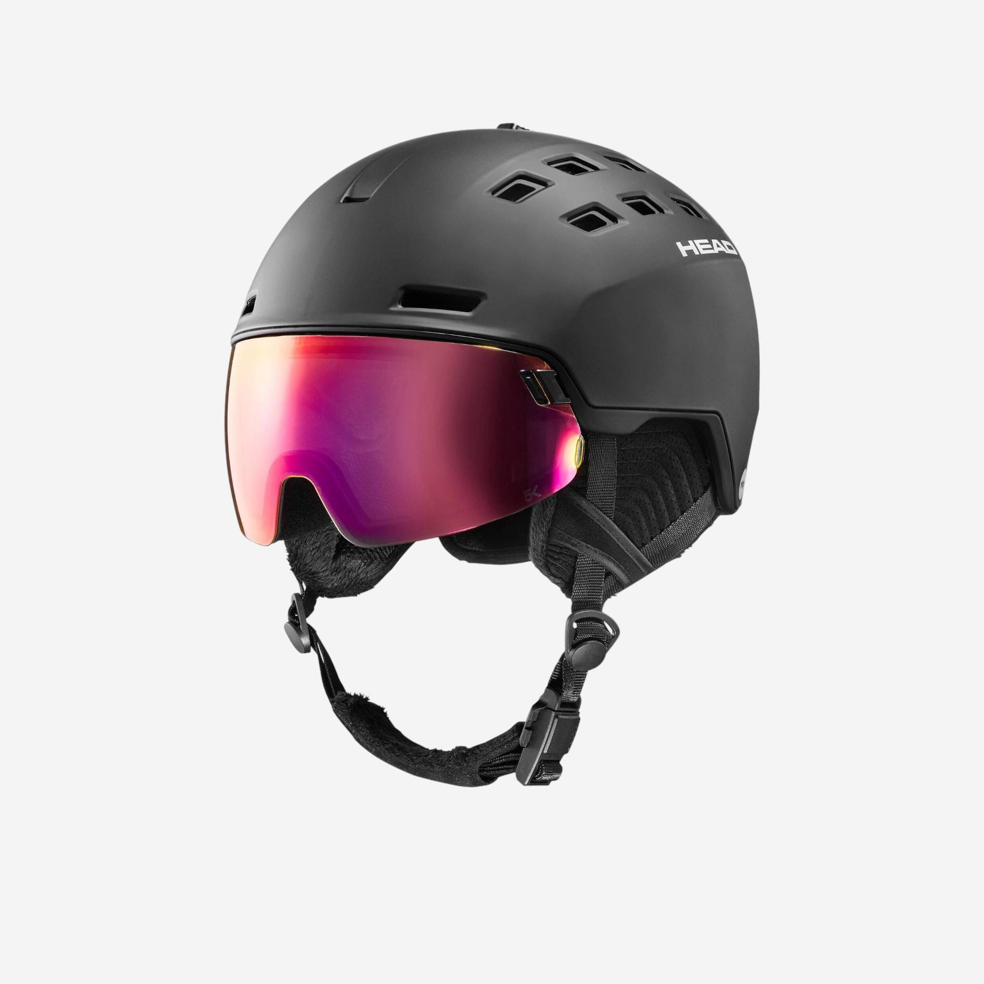 Skihelm mit Visier Erwachsene - Radar MIPS Head schwarz Skihelm mit Visier Erwachsene - Radar MIPS Head schwarz von Head
