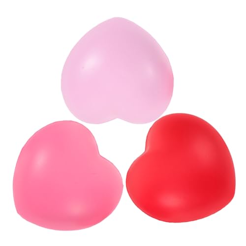 Healeved 1 Satz Griffball Greifball Herzförmiger Stressball Handmassageball Fingerübungsball Handmassage Ball Barre-ball Handwärmer Fingertrainingsgeräte Ball Zur Stärkung Der Hand Pu 3st von Healeved