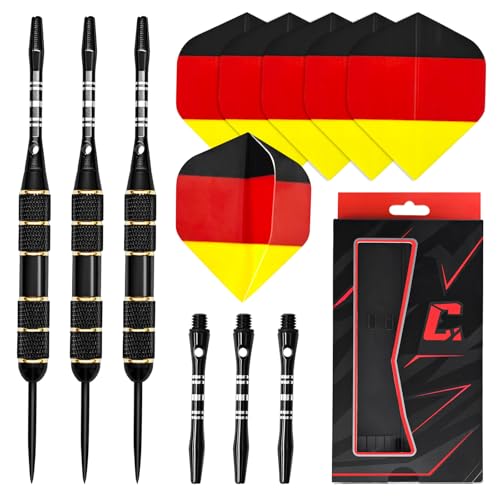 Healife 23g Messing Darts Set 'Flagge' mit steeldart Spitzen | 3 dartpfeile mit 6 schäften & Flights | inkl. zubehör | Target Darts, dartpfeile metallspitze, steeldart Pfeile Healife 23g Messing Darts Set 'Flagge' mit steeldart Spitzen | 3 dartpfeile mit 6 schäften & Flights | inkl. zubehör | Target Darts, dartpfeile metallspitze, steeldart Pfeile von Healife