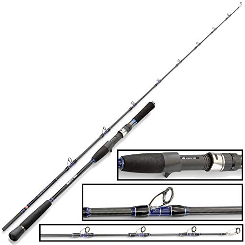 Hearty Rise 1,97m 400g Monster Game II - Baitcaster Meeresrute zum Hochseeangeln, Pilkrute für Norwegen & Island, Baitcasterrute zum Meeresangeln, Hochseerute zum Pilken & Jiggen Hearty Rise 1,97m 400g Monster Game II - Baitcaster Meeresrute zum Hochseeangeln, Pilkrute für Norwegen & Island, Baitcasterrute zum Meeresangeln, Hochseerute zum Pilken & Jiggen von Hearty Rise