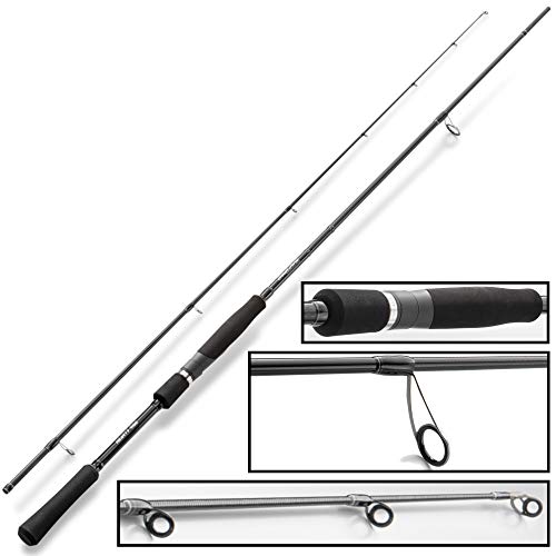 Hearty Rise 2,31m 17-70g Black Force 762 H - Spinnrute zum aktiven Zanderangeln & Hechtangeln, Hechtrute, Allroundrute zum Spinnfischen, Raubfischrute Hearty Rise 2,31m 17-70g Black Force 762 H - Spinnrute zum aktiven Zanderangeln & Hechtangeln, Hechtrute, Allroundrute zum Spinnfischen, Raubfischrute von Hearty Rise