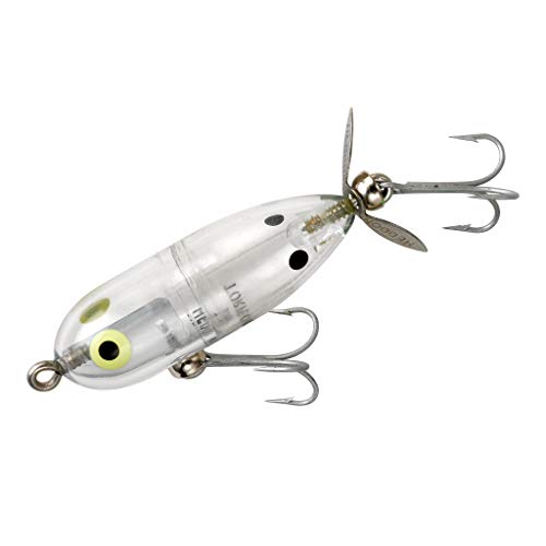 Heddon Torpedo Prop-Bait Topwater Angelköder mit Spinner-Aktion, transparent, winziger Torpedo (1/4 Unzen) Heddon Torpedo Prop-Bait Topwater Angelköder mit Spinner-Aktion, transparent, winziger Torpedo (1/4 Unzen) von Heddon