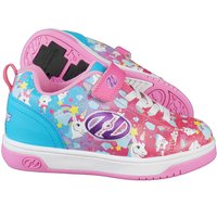 Heelys X2 Dual Up Neon Pink Cyan Purple Unicorn von Heelys