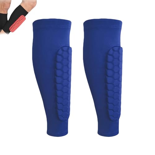 Shin Defender Shin Guards Kids, Shindefender Shinguardian Elite-Fits Naturally The Leg, Soccer Shin Guards Youth & Kids (Blue,S) von Hehuo