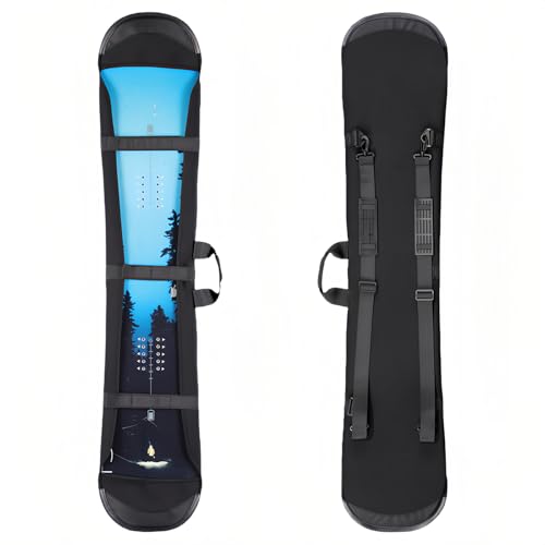 Heimvita Gepolsterte Snowboard-Hülle, Snowboard-Schutz für Freeride-Snowboard,Snowboard-Tasche für Reisen,für 135 bis 165 Snowboards (145cm) von Heimvita