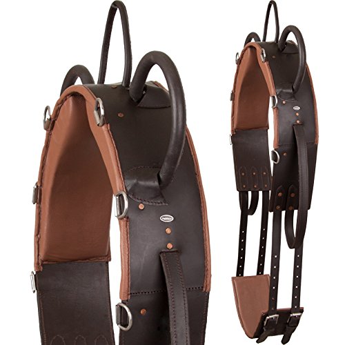 Heinick-Reitsport Qualitäts Voltigiergurt ~ Braun mit Metallinlet ~ Warmblut/Vollblut von Heinick-Reitsport