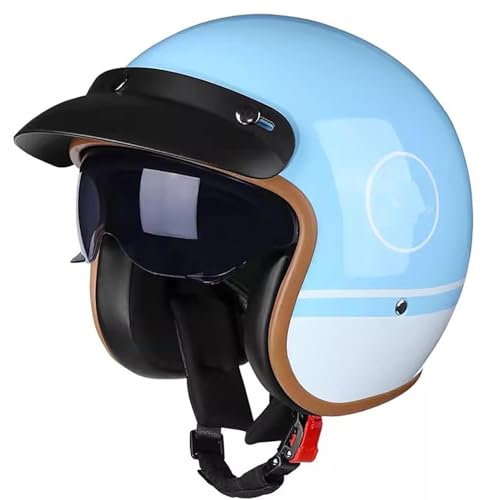 Jethelm Vintage Motorradhelm Roller-Helm Scooter-Helm Moped Mofa-Helm Chopper Retro Vintage Pilot Biker Helmet ECE/DOT Zulassung mit Visier Motorradhelm 2,M=57~58cm Jethelm Vintage Motorradhelm Roller-Helm Scooter-Helm Moped Mofa-Helm Chopper Retro Vintage Pilot Biker Helmet ECE/DOT Zulassung mit Visier Motorradhelm 2,M=57~58cm von Hejunlian