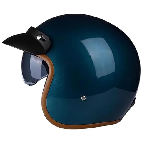 Jethelm Vintage Motorradhelm Roller-Helm Scooter-Helm Moped Mofa-Helm Chopper Retro Vintage Pilot Biker Helmet ECE/DOT Zulassung mit Visier Motorradhelm 9,XL=61~62cm Jethelm Vintage Motorradhelm Roller-Helm Scooter-Helm Moped Mofa-Helm Chopper Retro Vintage Pilot Biker Helmet ECE/DOT Zulassung mit Visier Motorradhelm 9,XL=61~62cm von Hejunlian
