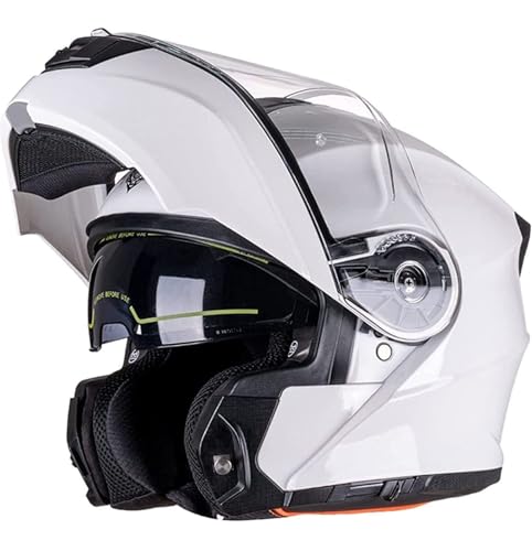 Modularer Integralhelm Motorrad Integral-Klapphelm für Männer und Frauen DOT/ECE-zertifizierter mit Doppelvisier Motocross-Crash-Moped-Helm für Mann und Frauen 4,XL=61~62cm von Hejunlian