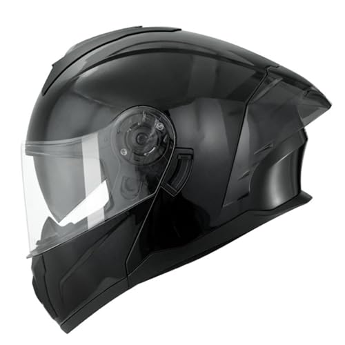 Motorrad Helm Klapphelm Integralhelm Full Face Flip Up Motorrad Helm Mit Doppelvisier Sonnenblende DOT/ECE Zertifiziert Motorradhelm Sturzhelm für Damen Herren Erwachsene 4,L=59~60cm von Hejunlian