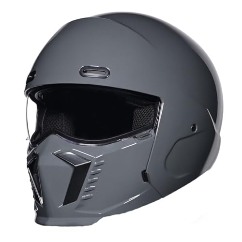 Motorradhelm Jethelm Rollerhelm Retro Helm Motorrad Herausnehmbares Futter Chopper Helm Mit ECE Zulassung Motorradhelm Halbschale Für Erwachsener Herren Damen 3,M=57~58cm von Hejunlian