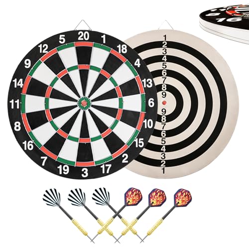 HelaCueil 37 cm Dartscheibe, 1 cm dick, mit 6 Darts HelaCueil 37 cm Dartscheibe, 1 cm dick, mit 6 Darts von HelaCueil