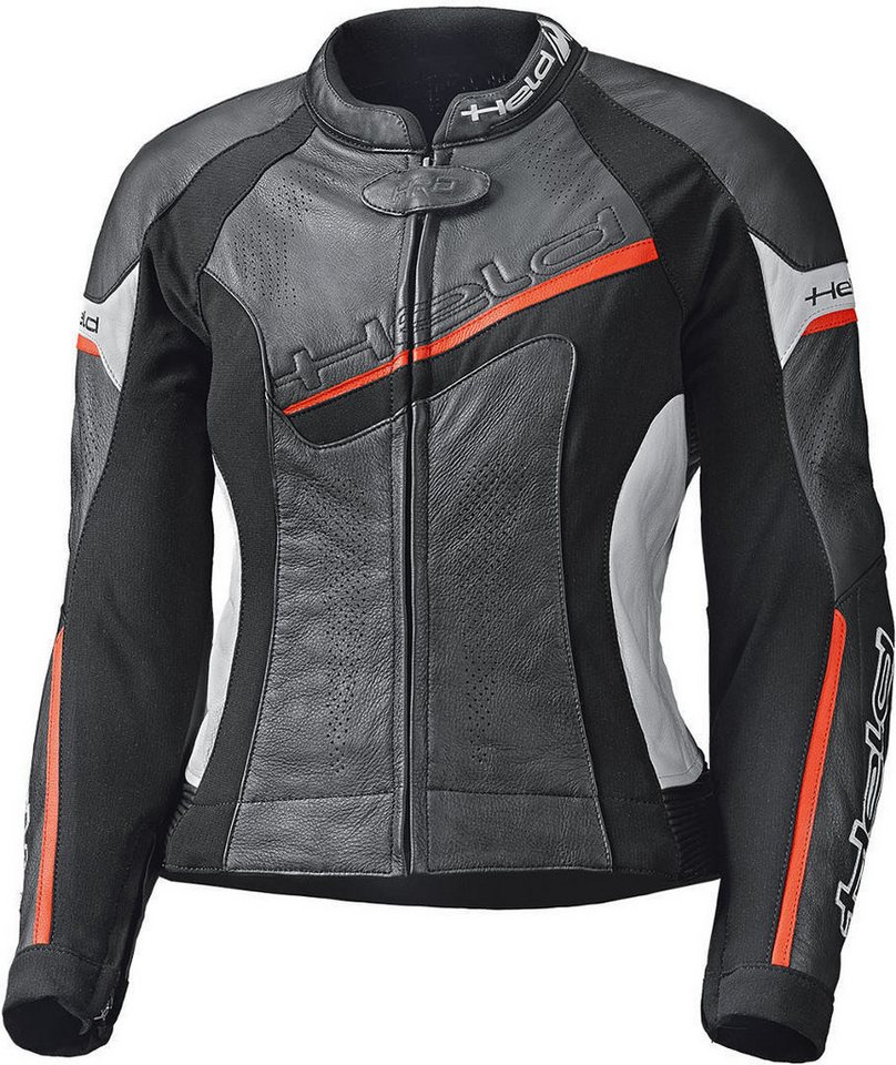 Held Biker Fashion Motorradjacke Debbie II perforierte Damen Motorrad Lederjacke von Held Biker Fashion