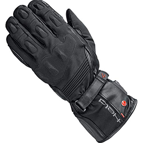 Held Satu Gore-Tex wasserfeste Motorrad Handschuhe, schwarz, 10 von Held