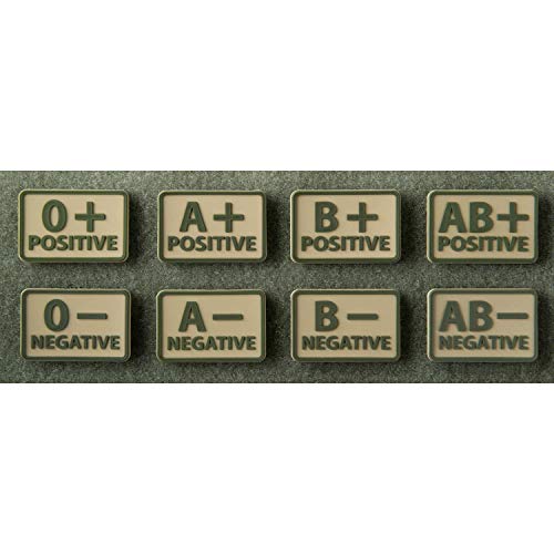 Helikon-Tex Blood Patch set 2pcs. PVC Army Abzeichen Blutgruppe Khaki A/Rh+ Helikon-Tex Blood Patch set 2pcs. PVC Army Abzeichen Blutgruppe Khaki A/Rh+ von Helikon-Tex