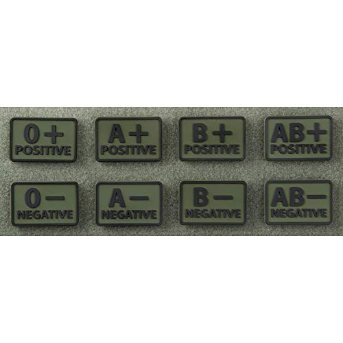 Helikon-Tex Blood Patch set 2pcs. PVC Army Abzeichen Blutgruppe Olive Green AB/Rh+ Helikon-Tex Blood Patch set 2pcs. PVC Army Abzeichen Blutgruppe Olive Green AB/Rh+ von Helikon-Tex