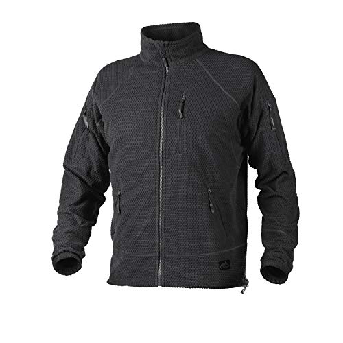 Helikon-Tex Herren Alpha Tactical-Grid Fleece-Jacke Schwarz, XL/Regular von Helikon-Tex