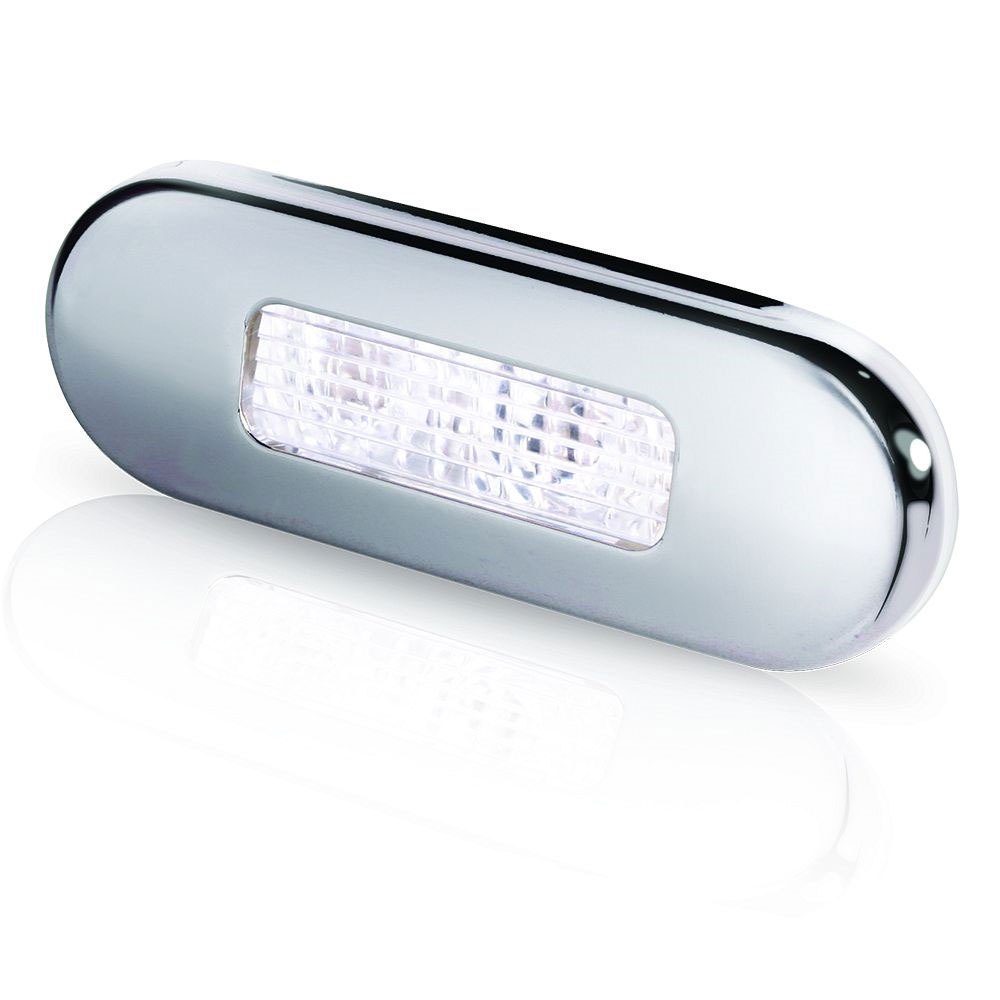 Hella Marine Oblong Blue Courtesy Light Silber Hella Marine Oblong Blue Courtesy Light Silber von Hella Marine