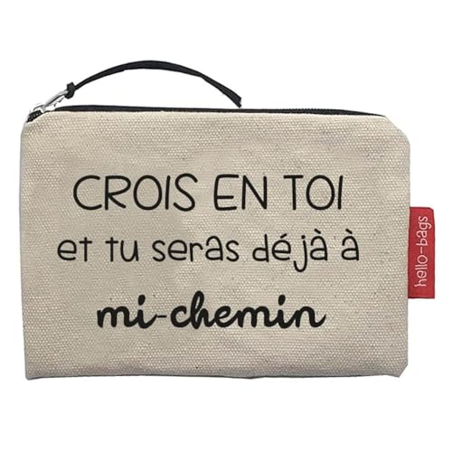 hello-bags. Portemonnaie/Geldbörse/Kartenhalter/Außen 100% Baumwolle mit Reißverschluss und Innenfutter inklusive Geschenkumschlag aus Kraftpapier Modell: CROISENTOI Farbe: Ecru/schwarz 14 x 10 hello-bags. Portemonnaie/Geldbörse/Kartenhalter/Außen 100% Baumwolle mit Reißverschluss und Innenfutter inklusive Geschenkumschlag aus Kraftpapier Modell: CROISENTOI Farbe: Ecru/schwarz 14 x 10 von hello-bags