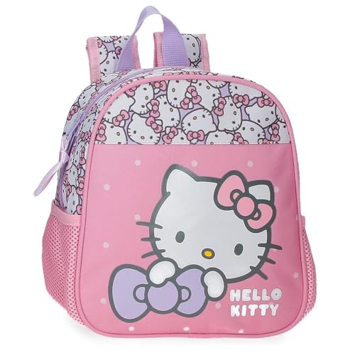 Hello Kitty My Favourite Bow Kindergartenrucksack, Rosa, 23 x 25 x 10 cm, Polyester, 5,25 l, Rosa, Kindergarten-Rucksack von Hello Kitty