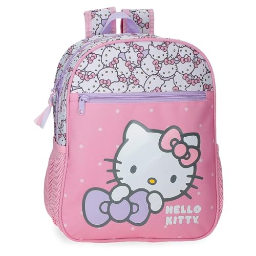 Hello Kitty My Favourite Bow Rucksack, Rosa, 27 x 33 x 11 cm, Polyester, 9,8 l, Rosa, Rucksack von Hello Kitty