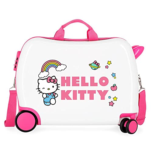 Hello Kitty You Are Cute Kinderkoffer, Weiß, 50 x 38 x 20 cm, starr, ABS, seitlicher Zahlenkombinationsverschluss 34 1,8 kg, 4 Räder, Handgepäck. Hello Kitty You Are Cute Kinderkoffer, Weiß, 50 x 38 x 20 cm, starr, ABS, seitlicher Zahlenkombinationsverschluss 34 1,8 kg, 4 Räder, Handgepäck. von Hello Kitty