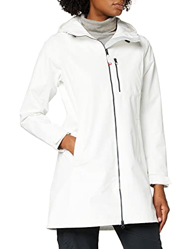 Helly Hansen Damen Lange Belfast Regenjacke, 4XL, Weiß von Helly Hansen