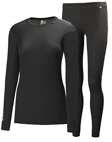 Helly Hansen Damen Set Funktionsunterwäsche W Hh Comfort Dry 2-Pack, Schwarz, S, 48675 von Helly Hansen