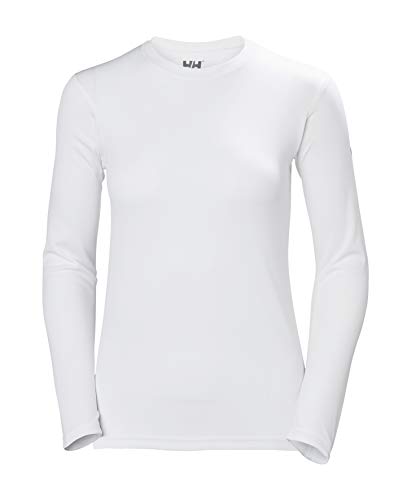 Helly Hansen Damen HH Tech Langarm Crew Funktionsshirt, M, Weiß von Helly Hansen