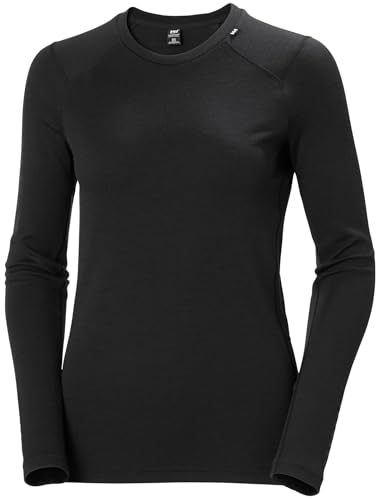 Damen Helly Hansen W Lifa Merino Midweight Crew, Schwarz, S von Helly Hansen