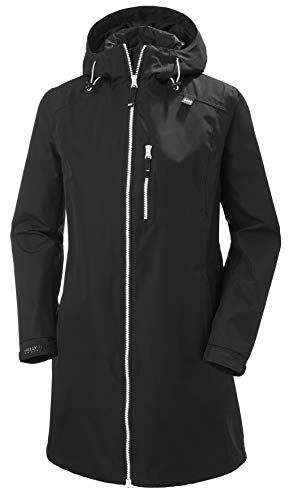 Helly Hansen Damen Lange Belfast Regenjacke, XL, Schwarz von Helly Hansen