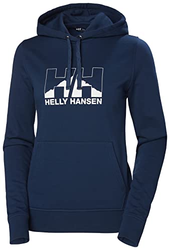Damen Helly Hansen W Nord Graphic Pullover Hoodie, Ozean, XL von Helly Hansen