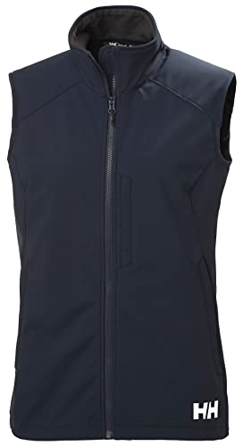 Damen Helly Hansen W Paramount Softshell Vest, Marineblau, XL von Helly Hansen