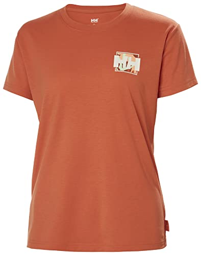 Helly Hansen Damen W Skog Recycled Graphic Tee Shirt, Terracotta, L EU von Helly Hansen