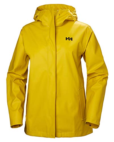 Helly Hansen Damen Standard Moss Wasserdicht Winddicht Regenmantel mit Kapuze, Gelb (344 Essential Yellow), Größe XL von Helly Hansen