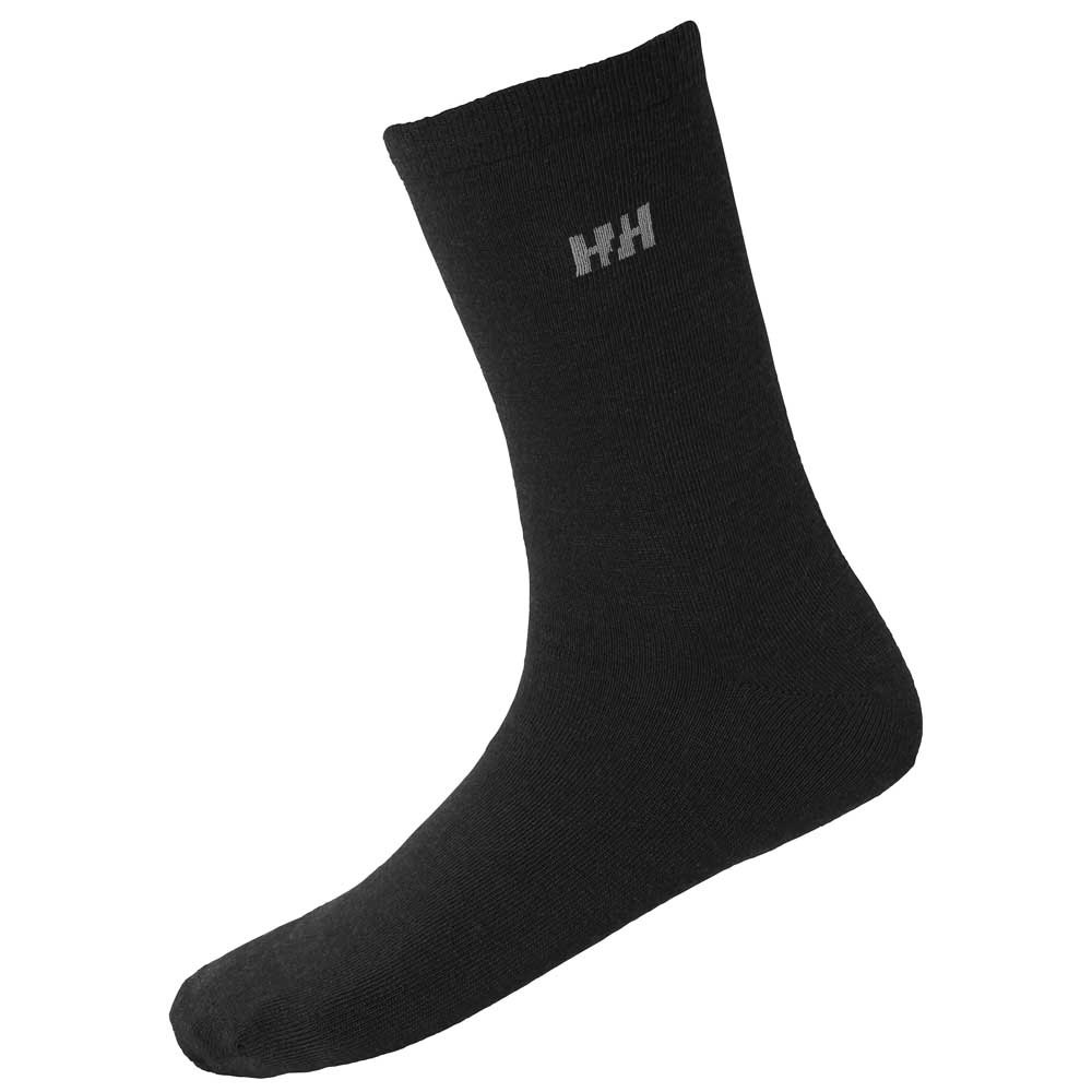 Helly Hansen Everyday Wool Socks 2 Pairs Schwarz EU 36-38 Mann von Helly Hansen
