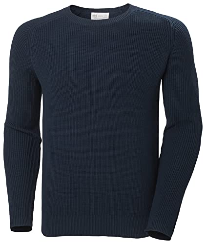 Helly Hansen Herren Dock Ribknit Sweater Pullover, Navy, S Helly Hansen Herren Dock Ribknit Sweater Pullover, Navy, S von Helly Hansen