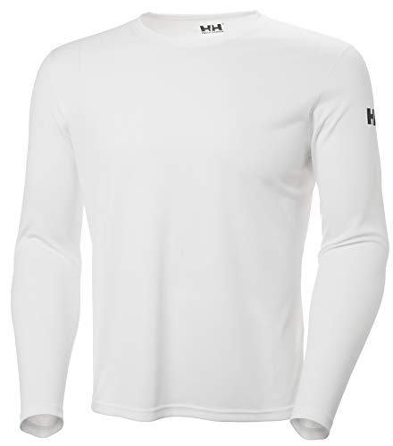 Helly Hansen Herren HH Tech Langarm Crew Funktionsshirt, S, Weiß von Helly Hansen