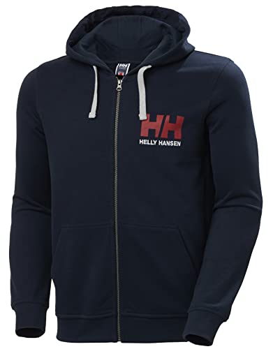 Herren Helly Hansen HH Logo Full Zip Hoodie, Marineblau, L von Helly Hansen
