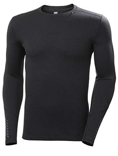 Helly Hansen Herren Lifa Merino Midweight Crew, Schwarz, L von Helly Hansen